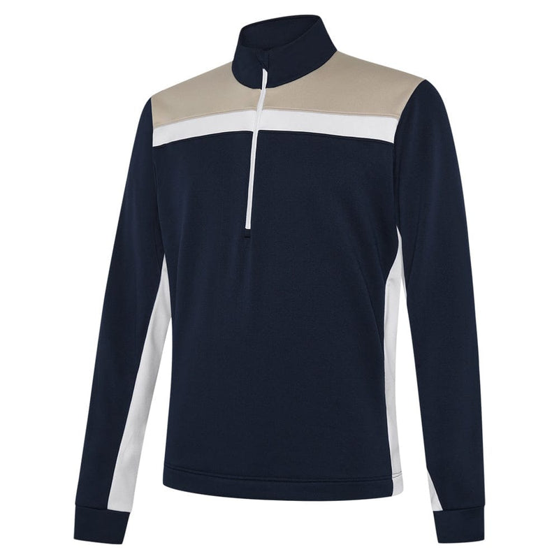Galvin Green Dean 1/4 Zip Pullover - Sand/Navy/White