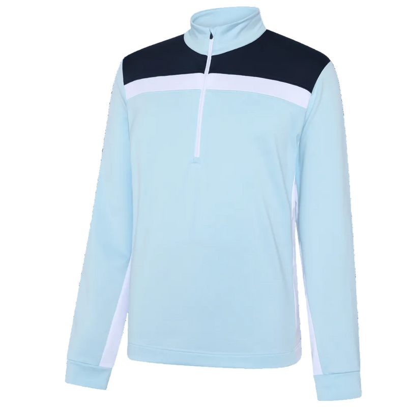 Galvin Green Dean 1/4 Zip Pullover - Crystal Blue/White/Navy