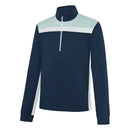 Galvin Green Dean 1/4 Zip Pullover - Crystal Blue/Navy