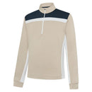Galvin Green Dean 1/4 Zip Pullover - Sand/Navy