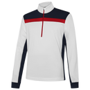 Galvin Green Dean 1/4 Zip Pullover - White/Navy/Red