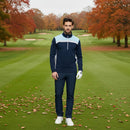 Galvin Green Dean 1/4 Zip Pullover - Crystal Blue/Navy