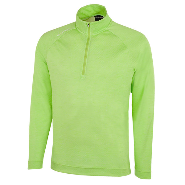 Galvin Green Dion 1/4 Zip Pullover - Fresh Green Melange