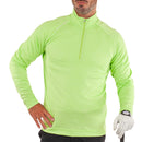 Galvin Green Dion 1/4 Zip Pullover - Fresh Green Melange