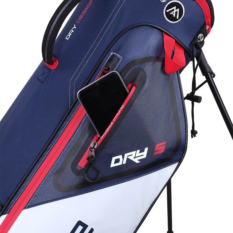 Big Max Dri Lite Seven G Stand Bag - White/Navy/Red