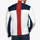 Galvin Green Dean 1/4 Zip Pullover - White/Navy/Red
