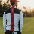 Galvin Green Dean 1/4 Zip Pullover - White/Navy/Red