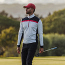 Galvin Green Dean 1/4 Zip Pullover - White/Navy/Red