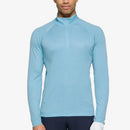 Galvin Green Dion 1/4 Zip Pullover - Crystal Blue Melange