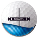 TaylorMade Distance+ Golf Balls - White - 12 Pack