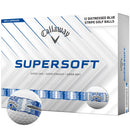Callaway Supersoft Distressed Stripe Golf Balls - White/Blue - 12 Pack