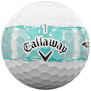 Callaway Supersoft Distressed Stripe Golf Balls - White/Teal - 12 Pack