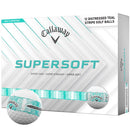 Callaway Supersoft Distressed Stripe Golf Balls - White/Teal - 12 Pack