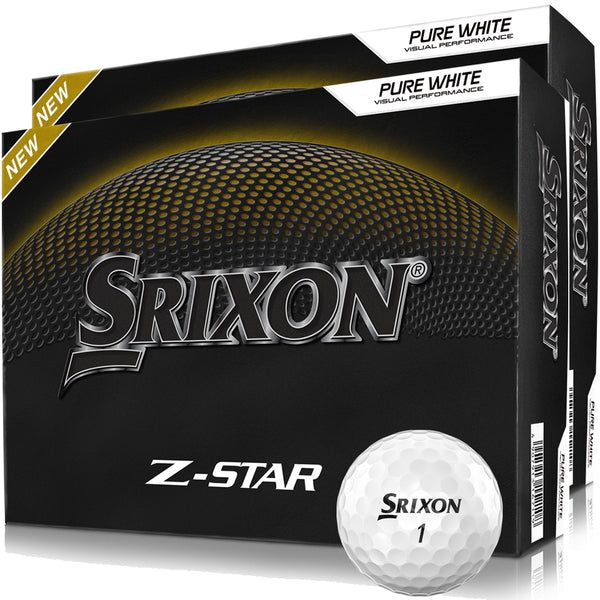 Srixon Z-Star Golf Balls FREE Personalised Text - White - Double Dozen