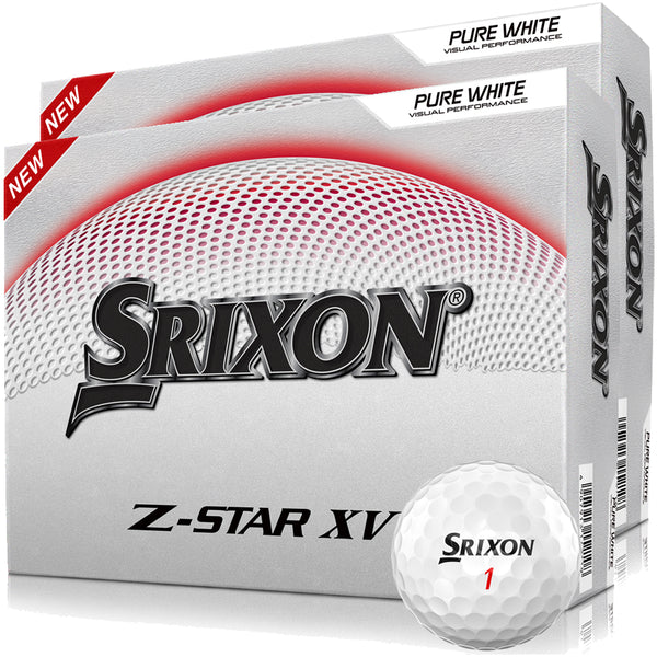 Srixon Z-Star XV Golf Balls FREE Personalised Text - White - Double Dozen