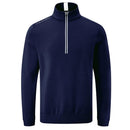 Oscar Jacobson Drew 1/4 Zip Pullover - Navy