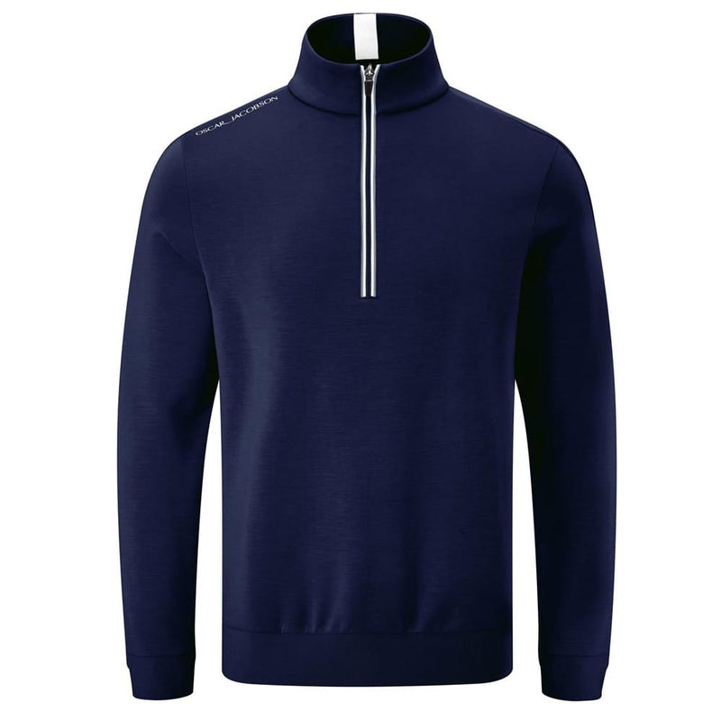 Oscar Jacobson Drew 1/4 Zip Pullover - Navy
