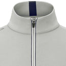 Oscar Jacobson Drew 1/4 Zip Pullover - Aluminium