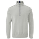 Oscar Jacobson Drew 1/4 Zip Pullover - Aluminium