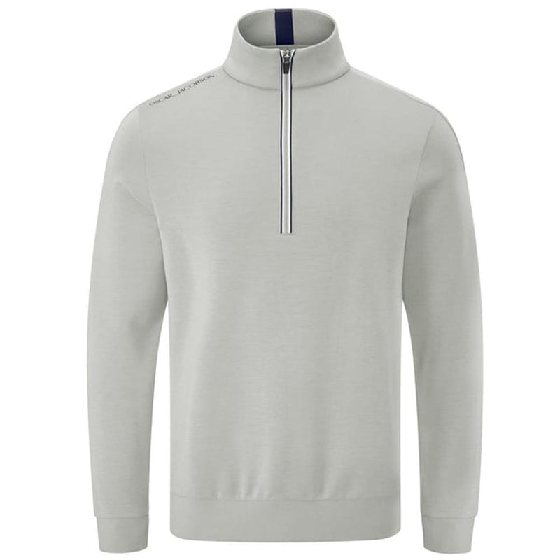Oscar Jacobson Drew 1/4 Zip Pullover - Aluminium