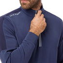 Oscar Jacobson Drew 1/4 Zip Pullover - Navy