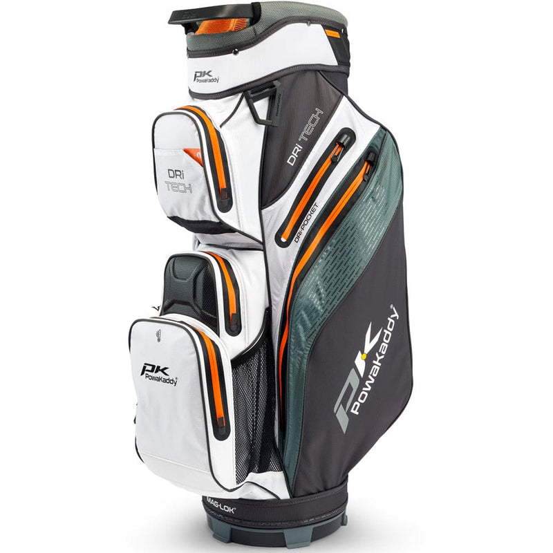 PowaKaddy Dri-TECH Waterproof Cart Bag - Grey/White/Orange