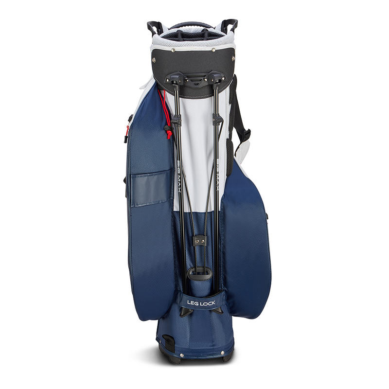 Big Max Dri Lite Hybrid Plus Stand Bag - White/Navy/Red