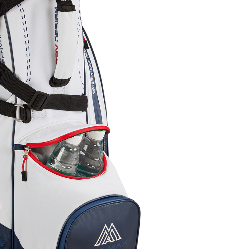 Big Max Dri Lite Hybrid Plus Stand Bag - White/Navy/Red