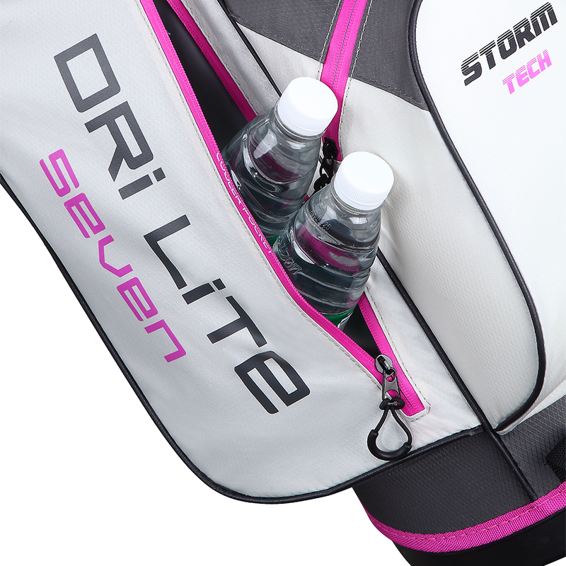 Big Max Dri Lite Seven G Stand Bag - Charcoal/Silver/Fuchsia