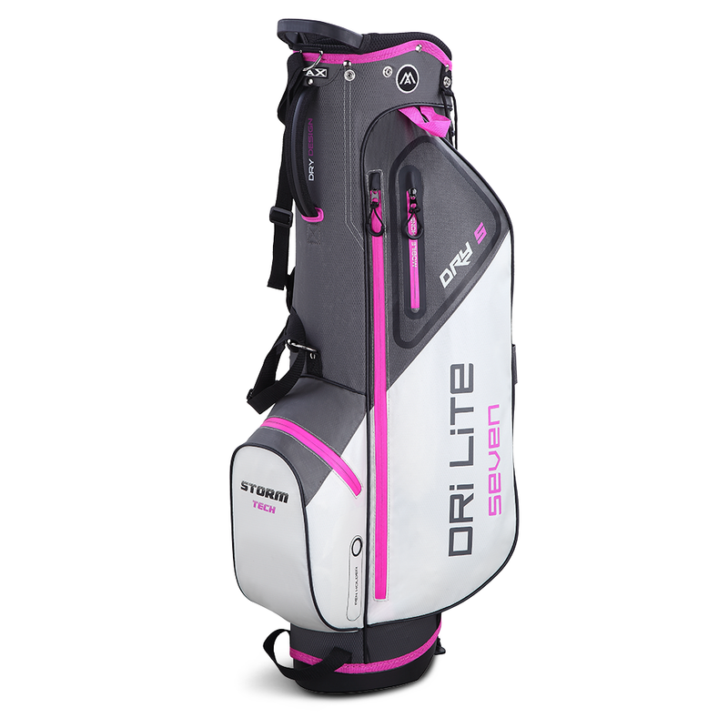 Big Max Dri Lite Seven G Stand Bag - Charcoal/Silver/Fuchsia