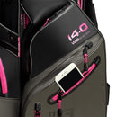 Big Max Dri Lite Silencio 3 Organiser Cart Bag - Charcoal/Black/Fuchsia