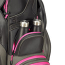 Big Max Dri Lite Silencio 3 Organiser Cart Bag - Charcoal/Black/Fuchsia