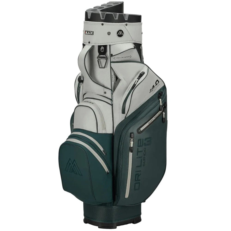 Big Max Dri Lite Silencio 3 Organiser Cart Bag - Forest Green/Off White