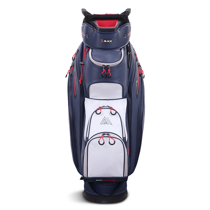 Big Max Dri Lite Style Cart Bag - Navy/White/Red