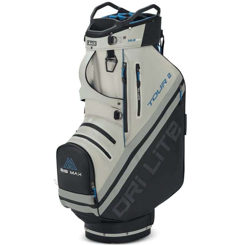 Big Max Dri Lite Tour 2 Cart Bag - Black/Off White/Blue