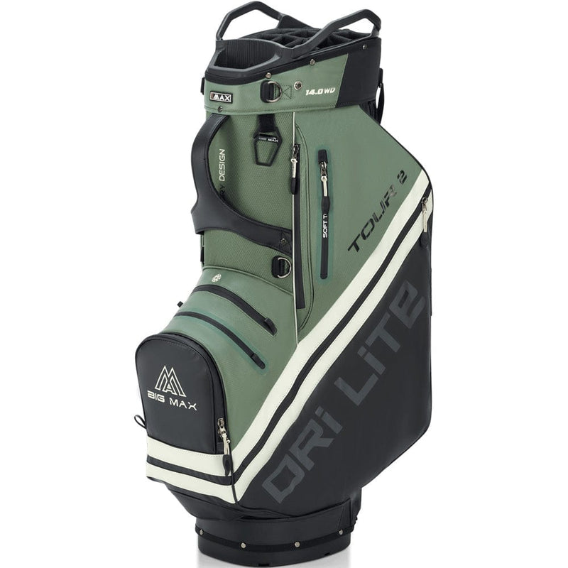 Big Max Dri Lite Tour 2 Cart Bag - Black/Olive/Off White