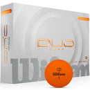 Wilson Staff Duo Soft Golf Balls - Orange - 12 Pack