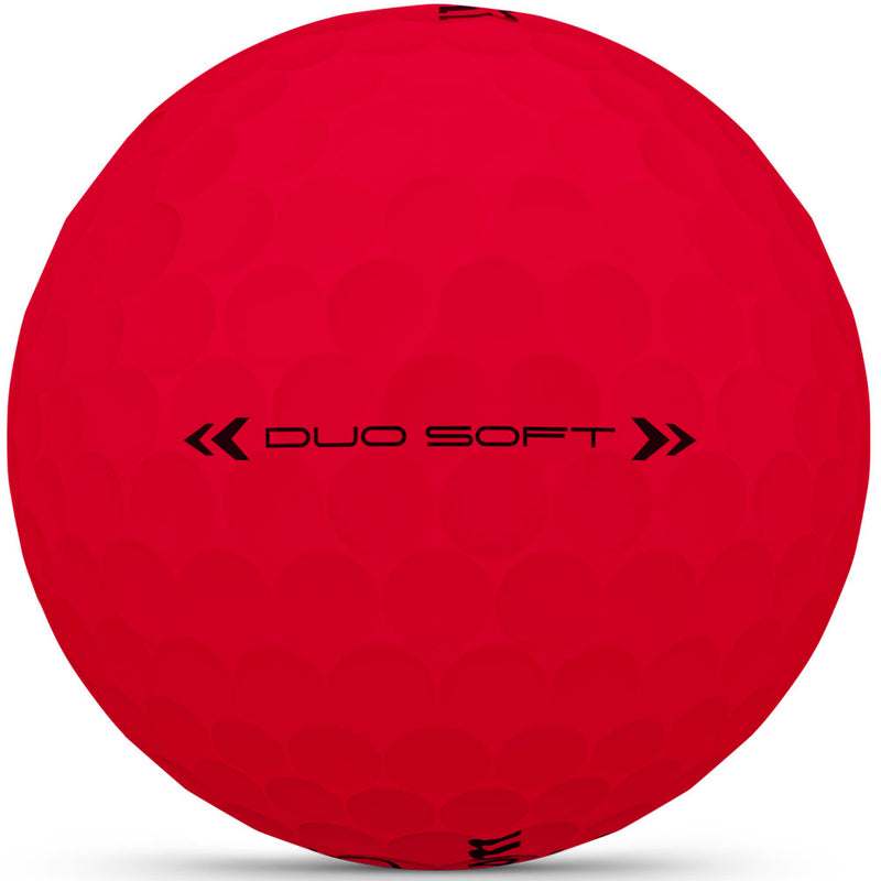 Wilson Staff Duo Soft Golf Balls - Red - 12 Pack