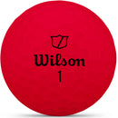 Wilson Staff Duo Soft Golf Balls - Red - Double Dozen