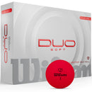 Wilson Staff Duo Soft Golf Balls - Red - 12 Pack