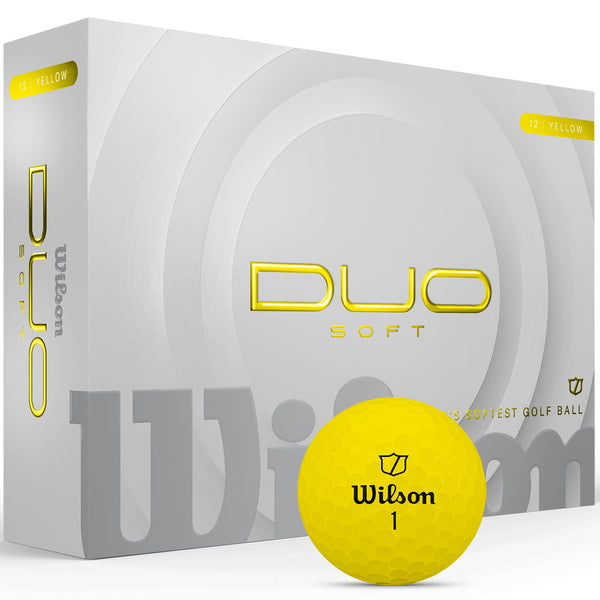 Wilson Staff Duo Soft Golf Balls - Yellow - 12 Pack
