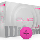 Wilson Staff Duo Soft Golf Balls - Pink - 12 Pack