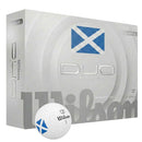 Wilson Duo Soft Golf Balls - Saltire - White - 12 Pack