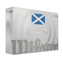 Wilson Duo Soft Golf Balls - Saltire - White - 12 Pack