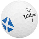 Wilson Duo Soft Golf Balls - Saltire - White - 12 Pack