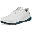 ECCO Golf LT1 Hybrid BOA Spikeless Waterproof Shoes - White/Petrol