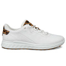 Ecco Golf S-Casual Waterproof Ladies Spikeless Shoes - White/Lion