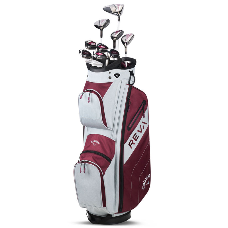 Callaway REVA 11-Piece Cart Bag Package Set Ladies - Eggplant
