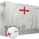 Wilson Duo Soft Golf Balls - St Georges Cross - White 12 Pack