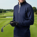 Glenmuir Esk 1/4 Zip Pullover - Navy/White